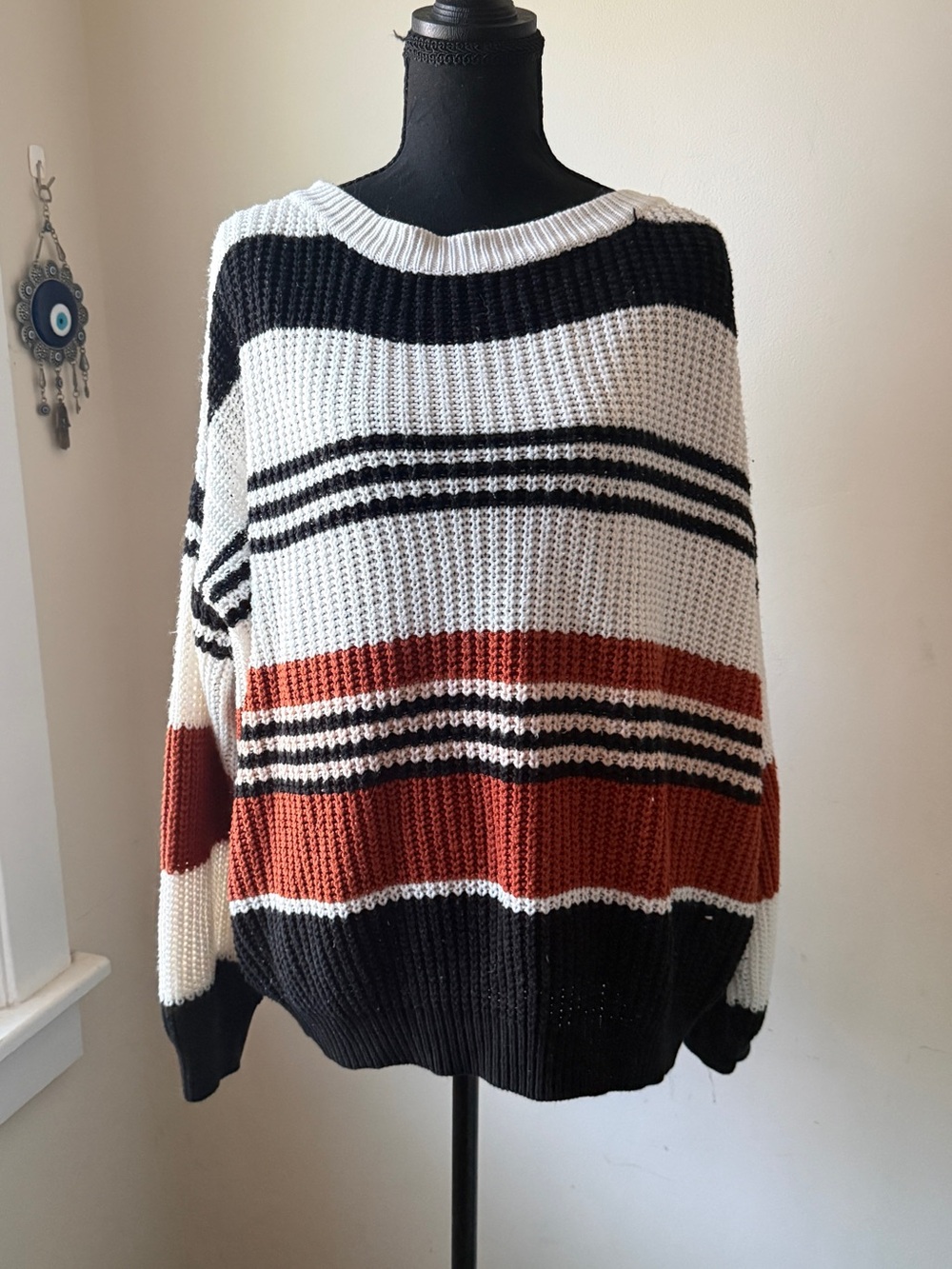 Elegant Striped Women's Sweater